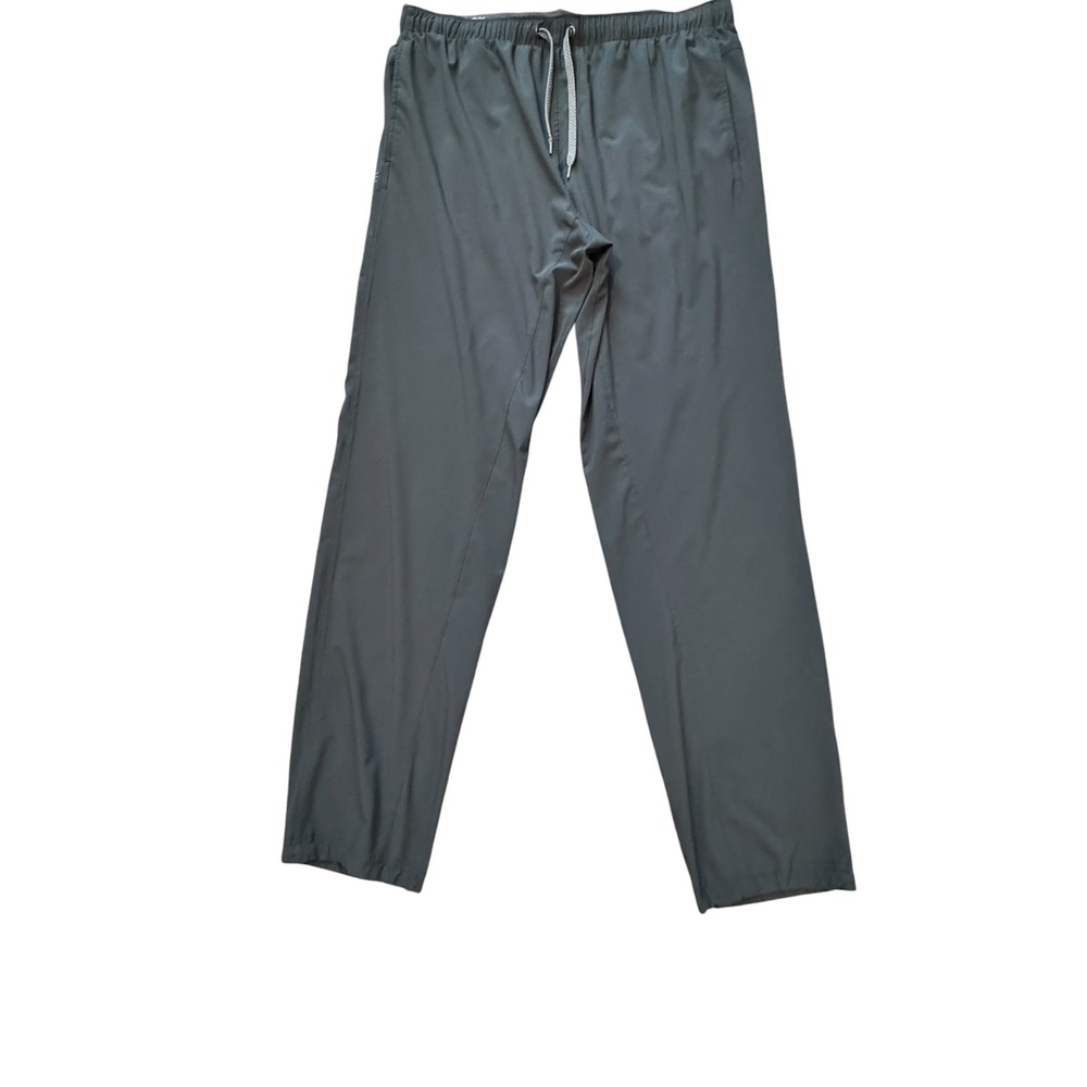 Free Fly Men's Athletic Jogger Pants Dark Gray Drawstring Waist Straight Leg XL